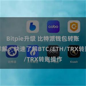 Bitpie升级 比特派钱包转账教程详解，快速了解BTC/ETH/TRX转账操作