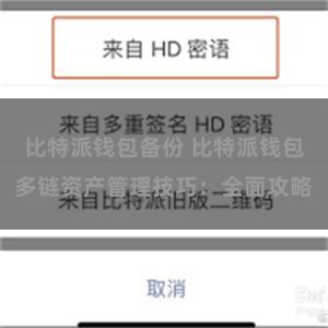 比特派钱包备份 比特派钱包多链资产管理技巧：全面攻略