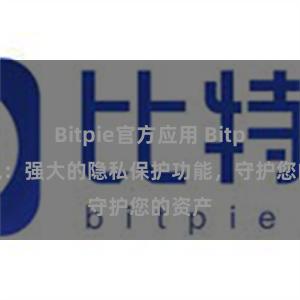 Bitpie官方应用 Bitpie钱包：强大的隐私保护功能，守护您的资产