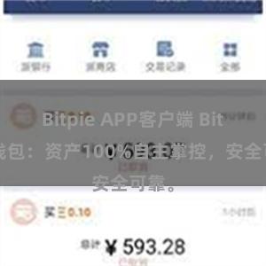 Bitpie APP客户端 Bitpie钱包：资产100%自主掌控，安全可靠。