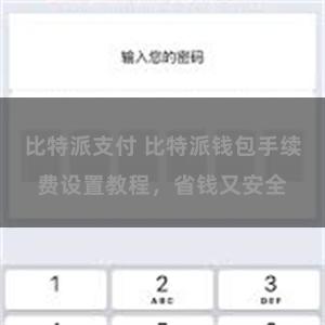 比特派支付 比特派钱包手续费设置教程，省钱又安全