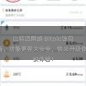 比特派网络 Bitpie钱包更新，功能更强大安全，快来升级体验！