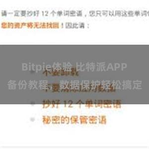 Bitpie体验 比特派APP备份教程，数据保护轻松搞定