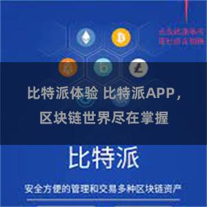 比特派体验 比特派APP，区块链世界尽在掌握