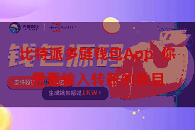比特派多链钱包App  你需要输入转账的数目