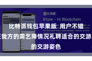 比特派钱包苹果版 用户不错凭证我方的需乞降情况礼聘适合的交游姿色